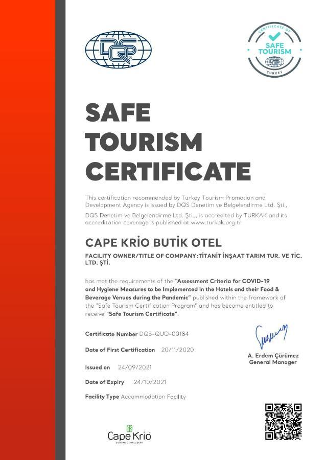 Cape Krio Boutique Hotel & Spa - Over 9 Years Old Adult Only Datça Exterior foto